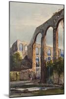 Women Beneath the Roman Aqueduct at Maddaloni-Giacinto Gigante-Mounted Giclee Print