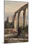 Women Beneath the Roman Aqueduct at Maddaloni-Giacinto Gigante-Mounted Giclee Print