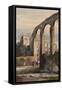 Women Beneath the Roman Aqueduct at Maddaloni-Giacinto Gigante-Framed Stretched Canvas