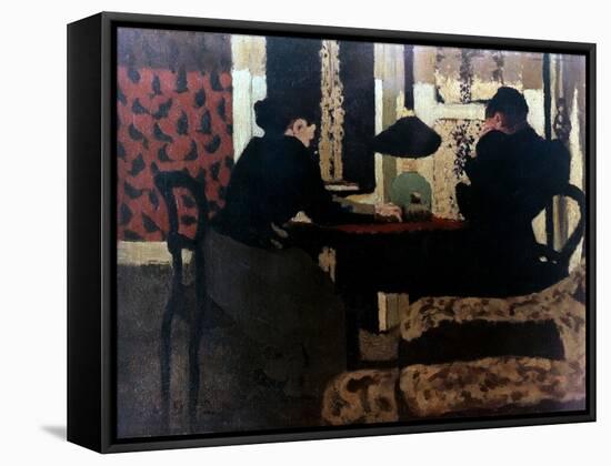 Women by Lamplight, 1892-Edouard Vuillard-Framed Stretched Canvas