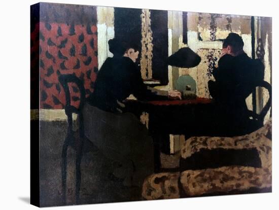 Women by Lamplight, 1892-Edouard Vuillard-Stretched Canvas