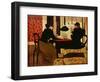 Women by Lamplight, 1892-Edouard Vuillard-Framed Giclee Print