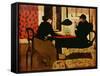 Women by Lamplight, 1892-Edouard Vuillard-Framed Stretched Canvas