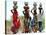 Women Carry Water at Lat Village-null-Stretched Canvas