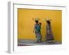 Women Carrying Basket on Head, Antigua, Guatemala-Keren Su-Framed Premium Photographic Print