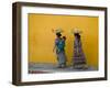 Women Carrying Basket on Head, Antigua, Guatemala-Keren Su-Framed Photographic Print