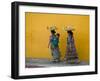 Women Carrying Basket on Head, Antigua, Guatemala-Keren Su-Framed Photographic Print