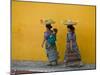 Women Carrying Basket on Head, Antigua, Guatemala-Keren Su-Mounted Photographic Print