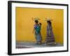 Women Carrying Basket on Head, Antigua, Guatemala-Keren Su-Framed Photographic Print