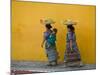 Women Carrying Basket on Head, Antigua, Guatemala-Keren Su-Mounted Photographic Print