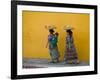 Women Carrying Basket on Head, Antigua, Guatemala-Keren Su-Framed Photographic Print