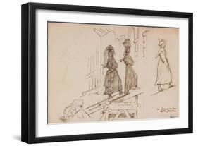 Women Carrying Mortar-Henri Lehmann-Framed Giclee Print