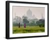 Women Carrying Water Pots, Taj Mahal, Agra, India-Peter Adams-Framed Photographic Print