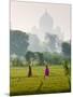 Women Carrying Water Pots, Taj Mahal, Agra, India-Peter Adams-Mounted Photographic Print