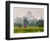 Women Carrying Water Pots, Taj Mahal, Agra, India-Peter Adams-Framed Photographic Print