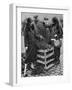 Women Choosing Bunches of Mistletoe, Caledonian Market, London, 1926-1927-null-Framed Giclee Print