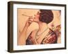 Women Cigarettes Holders Smoking, USA, 1920-null-Framed Giclee Print