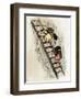 Women Coal-Bearers in the East Scotland Mines, 1850s-null-Framed Giclee Print