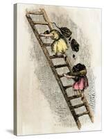 Women Coal-Bearers in the East Scotland Mines, 1850s-null-Stretched Canvas