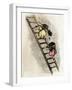 Women Coal-Bearers in the East Scotland Mines, 1850s-null-Framed Giclee Print