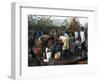 Women Collecting Water at the Dimma Refugee Camp, Ethiopia, Africa-D H Webster-Framed Photographic Print