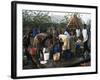 Women Collecting Water at the Dimma Refugee Camp, Ethiopia, Africa-D H Webster-Framed Photographic Print