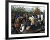 Women Collecting Water at the Dimma Refugee Camp, Ethiopia, Africa-D H Webster-Framed Photographic Print