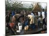 Women Collecting Water at the Dimma Refugee Camp, Ethiopia, Africa-D H Webster-Mounted Photographic Print