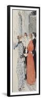 Women Conversing in the Street-Théophile Alexandre Steinlen-Framed Giclee Print