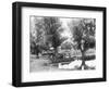 Women Crossing Bridge-null-Framed Photographic Print