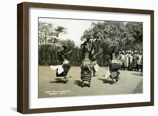 Women Dancers Performing, Sierra Leone, 20th Century-null-Framed Giclee Print