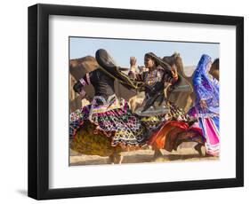 Women Dancers, Pushkar Camel Fair, Pushkar, Rajasthan State, India-Peter Adams-Framed Photographic Print