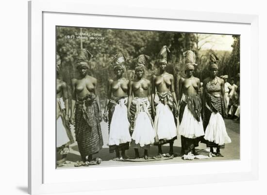 Women Dancers, Sierra Leone, 20th Century-null-Framed Giclee Print