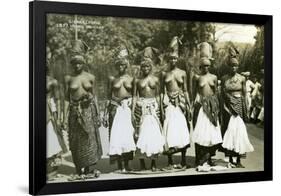 Women Dancers, Sierra Leone, 20th Century-null-Framed Giclee Print