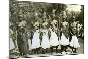 Women Dancers, Sierra Leone, 20th Century-null-Mounted Giclee Print