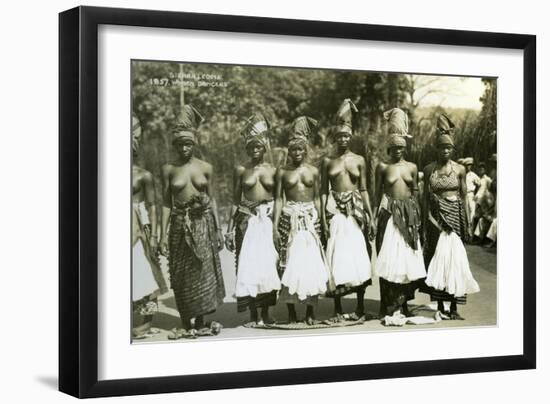 Women Dancers, Sierra Leone, 20th Century-null-Framed Giclee Print