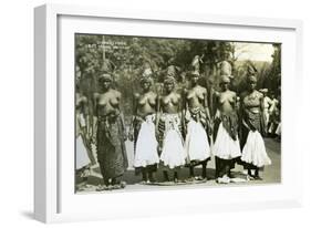 Women Dancers, Sierra Leone, 20th Century-null-Framed Giclee Print