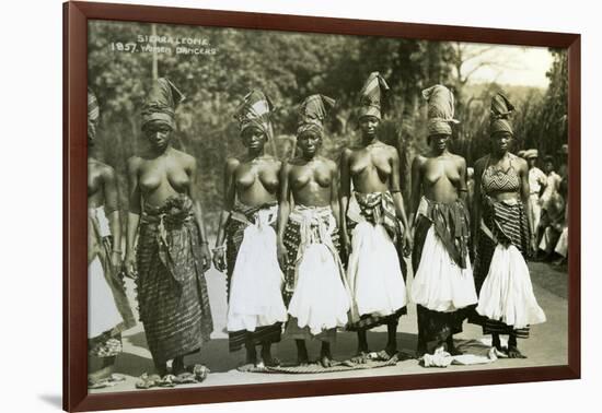 Women Dancers, Sierra Leone, 20th Century-null-Framed Giclee Print