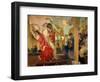 Women Dancing Flamenco at the Café Novedades in Seville, 1914-Joaquín Sorolla y Bastida-Framed Giclee Print