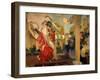 Women Dancing Flamenco at the Café Novedades in Seville, 1914-Joaquín Sorolla y Bastida-Framed Premium Giclee Print