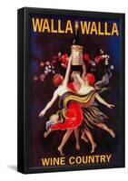 Women Dancing With Wine - Walla Walla, Washington-null-Framed Poster