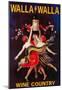 Women Dancing With Wine - Walla Walla, Washington-null-Mounted Poster