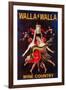 Women Dancing with Wine - Walla Walla, Washington-Lantern Press-Framed Art Print