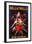 Women Dancing with Wine - Walla Walla, Washington-Lantern Press-Framed Art Print