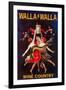 Women Dancing with Wine - Walla Walla, Washington-Lantern Press-Framed Art Print