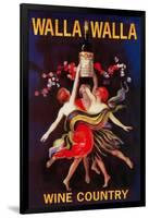 Women Dancing with Wine - Walla Walla, Washington-Lantern Press-Framed Art Print