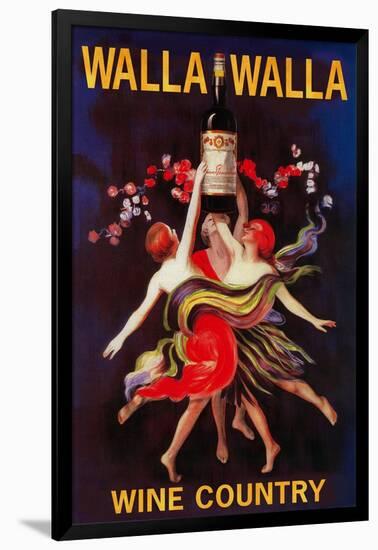 Women Dancing with Wine - Walla Walla, Washington-Lantern Press-Framed Art Print