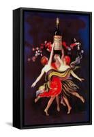 Women Dancing with Wine-Lantern Press-Framed Stretched Canvas