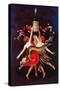 Women Dancing with Wine-Lantern Press-Stretched Canvas
