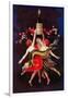 Women Dancing with Wine-Lantern Press-Framed Art Print